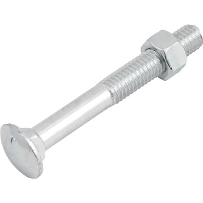 Parafuso francês zincado, 1/2" x 4", com porca