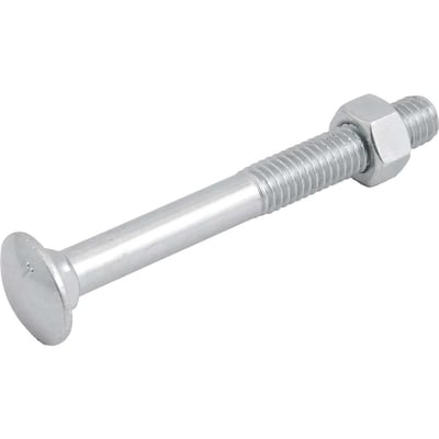 Parafuso francês zincado, 1/2" x 4.1/2", com porca