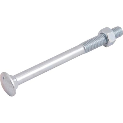 Parafuso francês zincado, 1/2" x 6", com porca