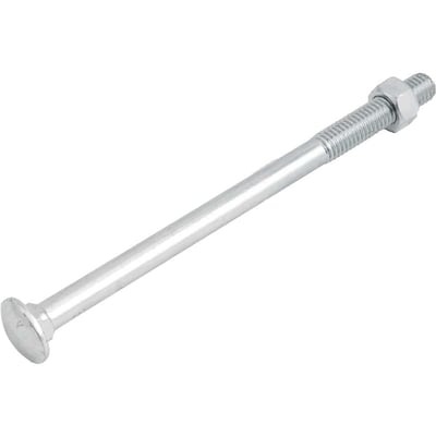 Parafuso francês zincado, 1/2" x 8", com porca