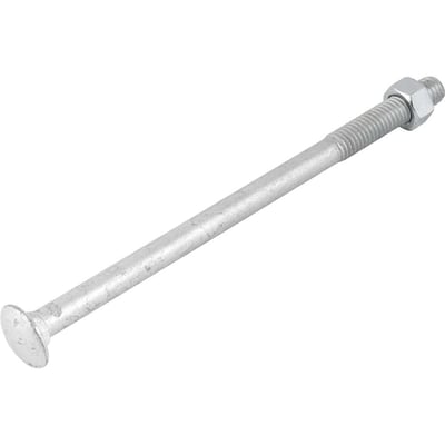 Parafuso francês zincado, 1/2" x 8.1/2", com porca