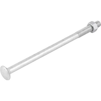 Parafuso francês zincado, 1/2" x 9", com porca