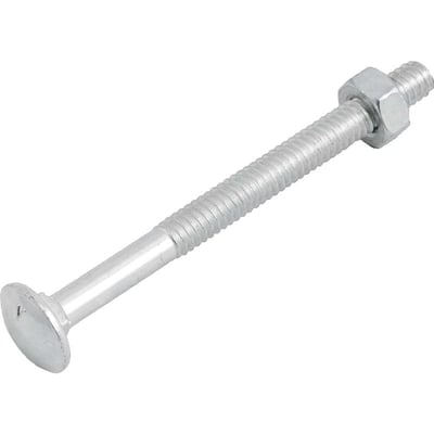 Parafuso francês zincado, 1/4" x 3", com porca
