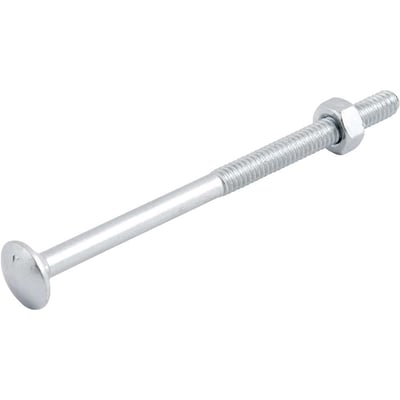 Parafuso francês zincado, 1/4" x 4", com porca