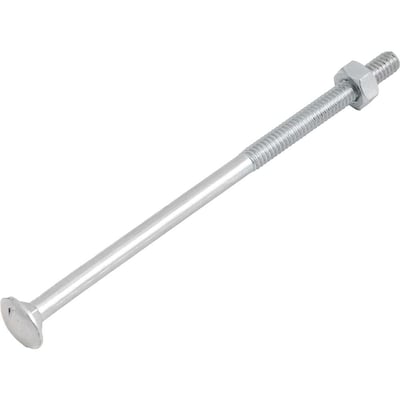 Parafuso francês zincado, 1/4" x 5", com porca