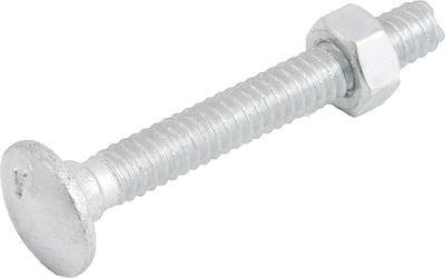Parafuso francês zincado, 3/16" x 1.1/2", com porca