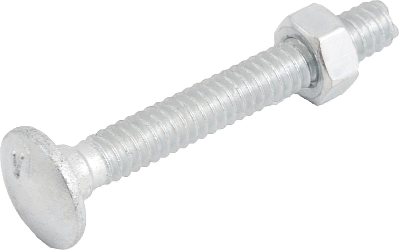 Parafuso francês zincado, 3/16" x 1.1/2", com porca