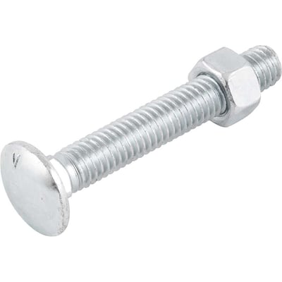 Parafuso francês zincado, 3/8" x 2.1/2", com porca