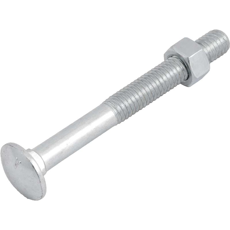 Parafuso francês zincado, 3/8" x 3.1/2", com porca