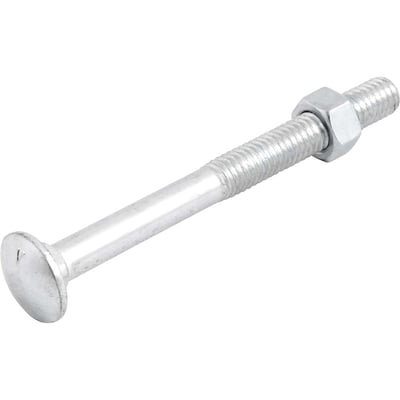 Parafuso francês zincado, 3/8" x 4", com porca