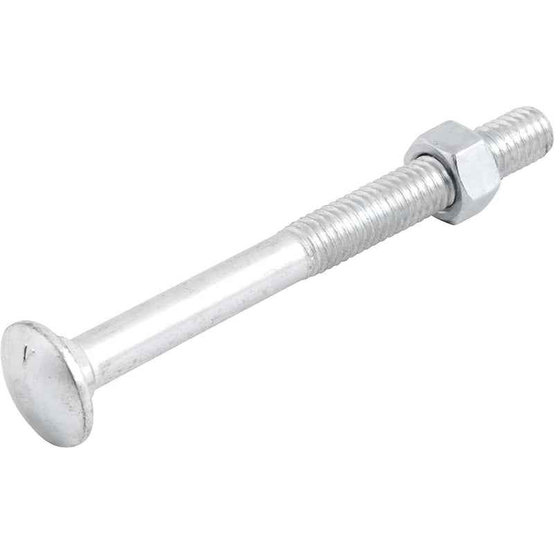 Parafuso francês zincado, 3/8" x 4", com porca
