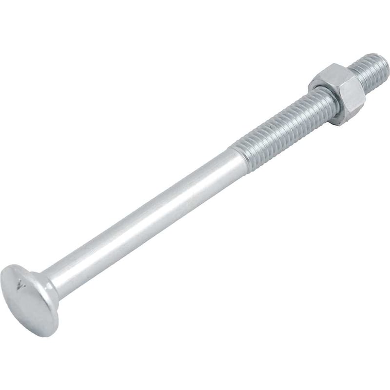 Parafuso francês zincado, 3/8" x 5", com porca