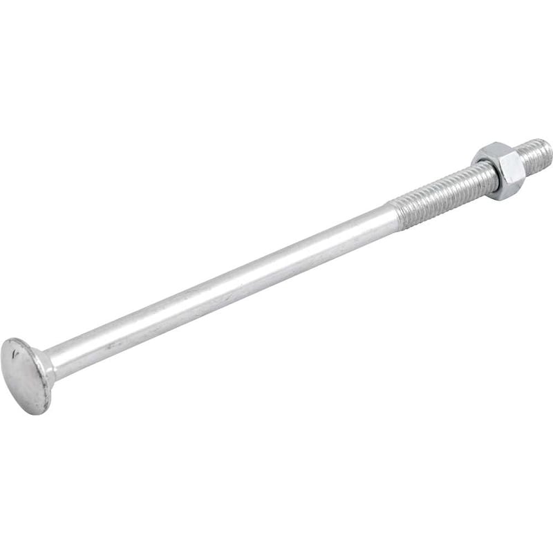 Parafuso francês zincado, 3/8" x 7", com porca