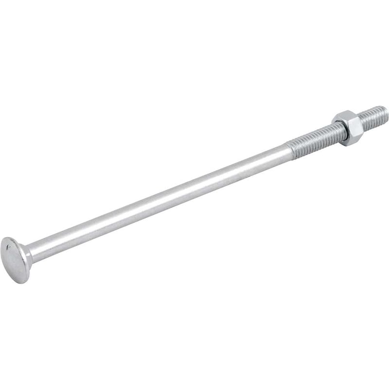 Parafuso francês zincado, 3/8" x 8", com porca