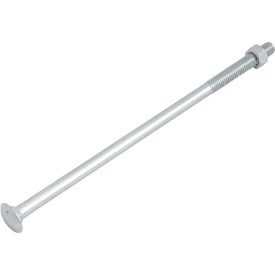 Parafuso francês zincado, 3/8" x 9", com porca