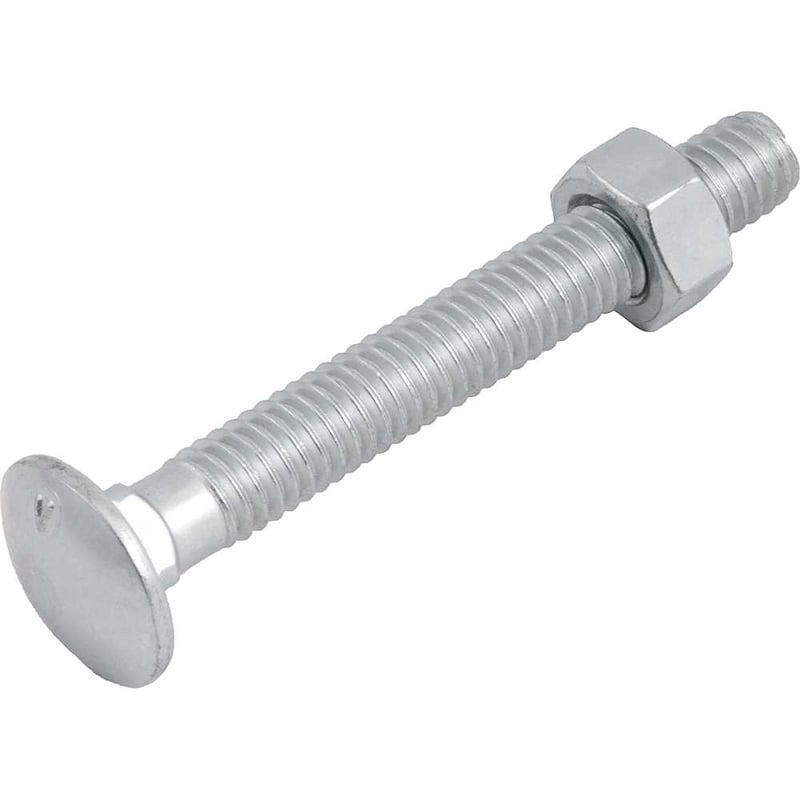Parafuso francês zincado, 5/16" x 2.1/2", com porca