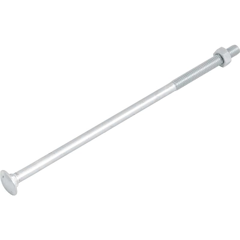 Parafuso francês zincado, 5/16" x 8", com porca