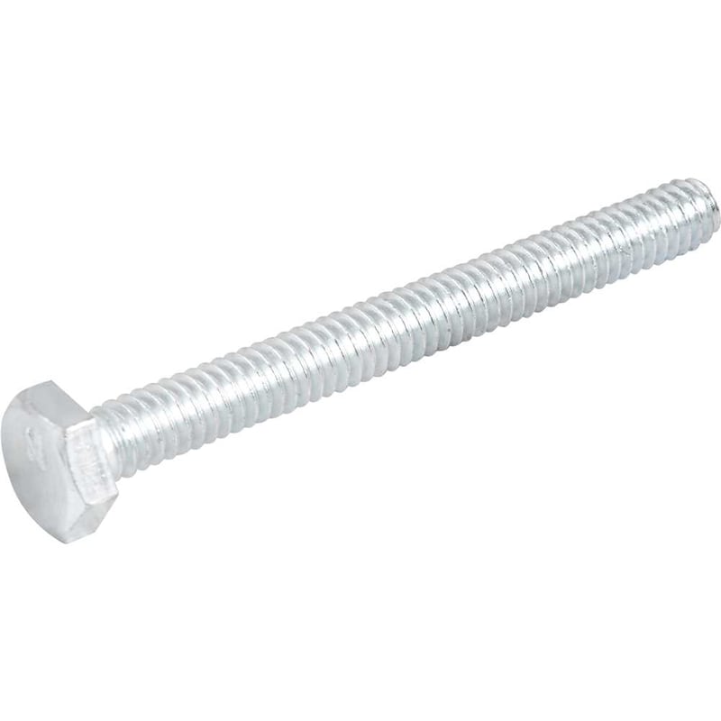 Parafuso sextavado zincado 1/4" x 2.1/2", UNC, rosca total