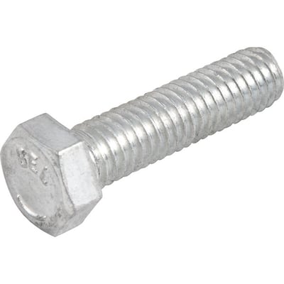 Parafuso sextavado zincado 3/8" x 1.1/2", UNC, rosca total