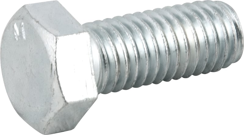 Parafuso sextavado zincado 1/2" x 1.1/4", UNC, rosca total