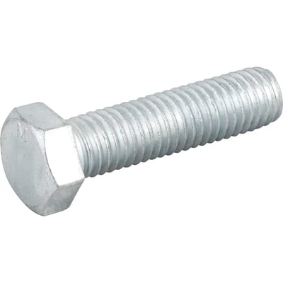 Parafuso sextavado zincado 1/2" x 2", UNC, rosca total