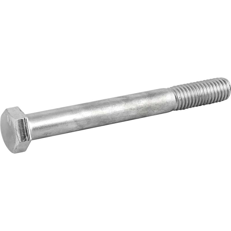 Parafuso sextavado zincado 1/2" x 4.1/2", UNC, rosca parcial