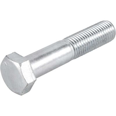 Parafuso sextavado zincado 1" x 4", UNC, rosca parcial