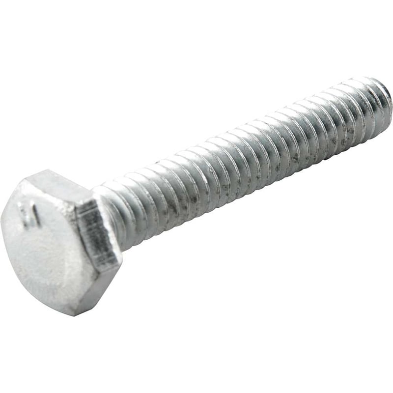 Parafuso sextavado zincado 1/4" x 1.1/2", UNC, rosca total