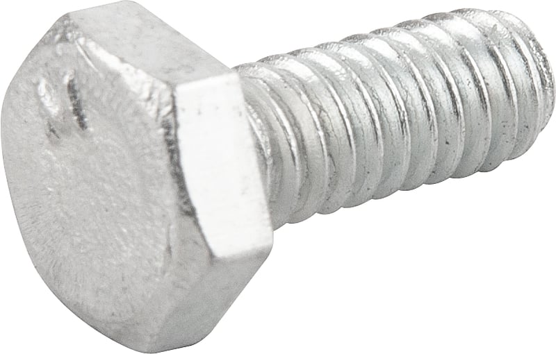 Parafuso sextavado zincado 1/4" x 5/8", UNC, rosca total