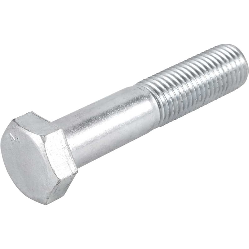 Parafuso sextavado zincado 1" x 5", UNC, rosca parcial