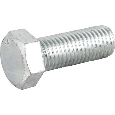 Parafuso sextavado zincado 3/4" x 2", UNC, rosca total
