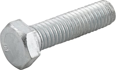Parafuso sextavado zincado 3/8" x 1.1/2", UNC, rosca total