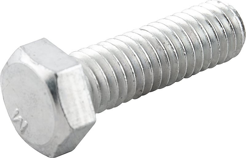 Parafuso sextavado zincado 3/8" x 1.1/4", UNC, rosca total