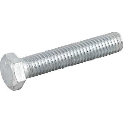 Parafuso sextavado zincado 3/8" x 2", UNC, rosca total