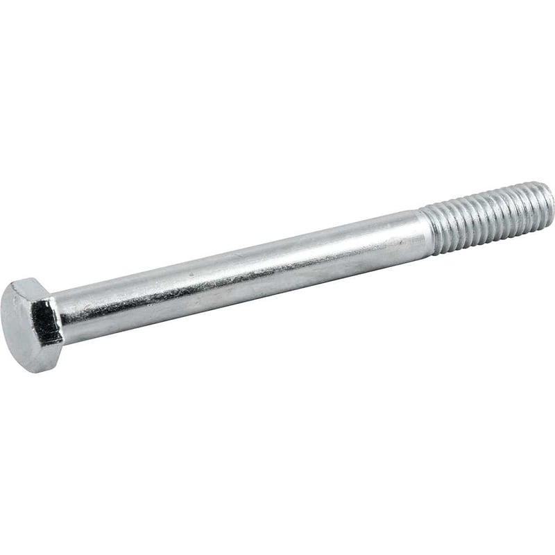Parafuso sextavado zincado 3/8" x 4", UNC, rosca parcial