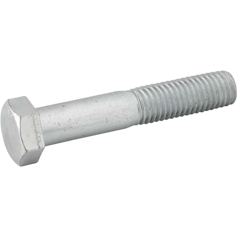 Parafuso sextavado zincado 5/8" x 3.1/2", UNC, rosca parcial