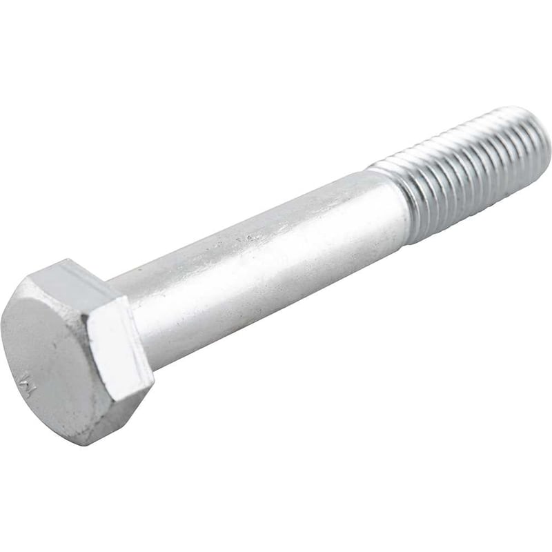 Parafuso sextavado zincado 5/8" x 4", UNC, rosca parcial
