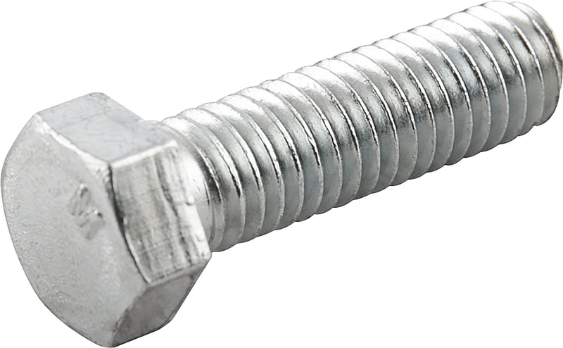 Parafuso sextavado zincado 7/16" x 1.1/2", UNC, rosca total