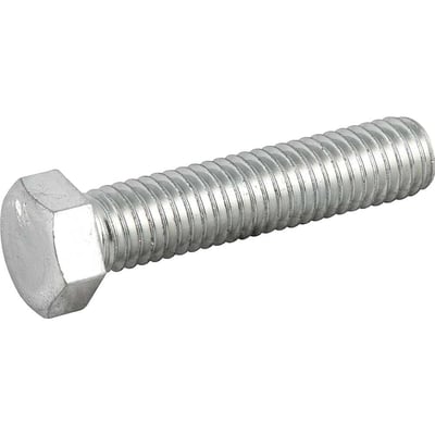 Parafuso sextavado zincado 7/16" x 2", UNC, rosca total