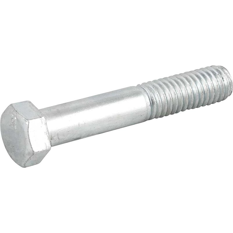 Parafuso sextavado zincado 7/16" x 2.1/2", UNC, rosca parcial