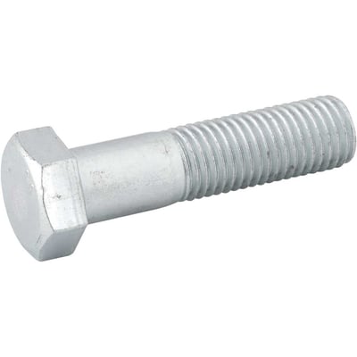 Parafuso sextavado zincado 7/8" x 2.1/2", UNC, rosca parcial