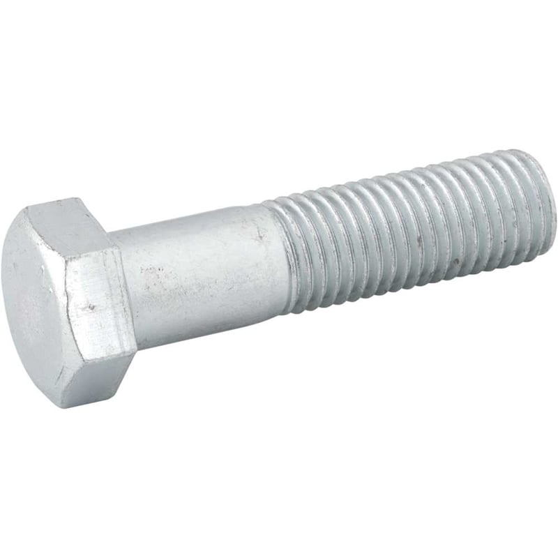 Parafuso sextavado zincado 7/8" x 3.1/2", UNC, rosca parcial