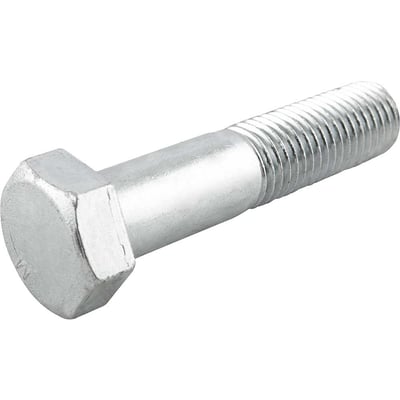 Parafuso sextavado zincado 7/8" x 4", UNC, rosca parcial