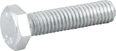 Parafuso sextavado zincado 6 mm x 25 mm, MA, rosca total