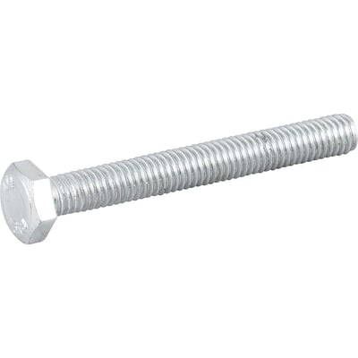 Parafuso sextavado zincado 6 mm x 50 mm, MA, rosca total