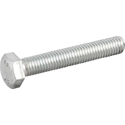 Parafuso sextavado zincado 8 mm x 50 mm, MA, rosca total