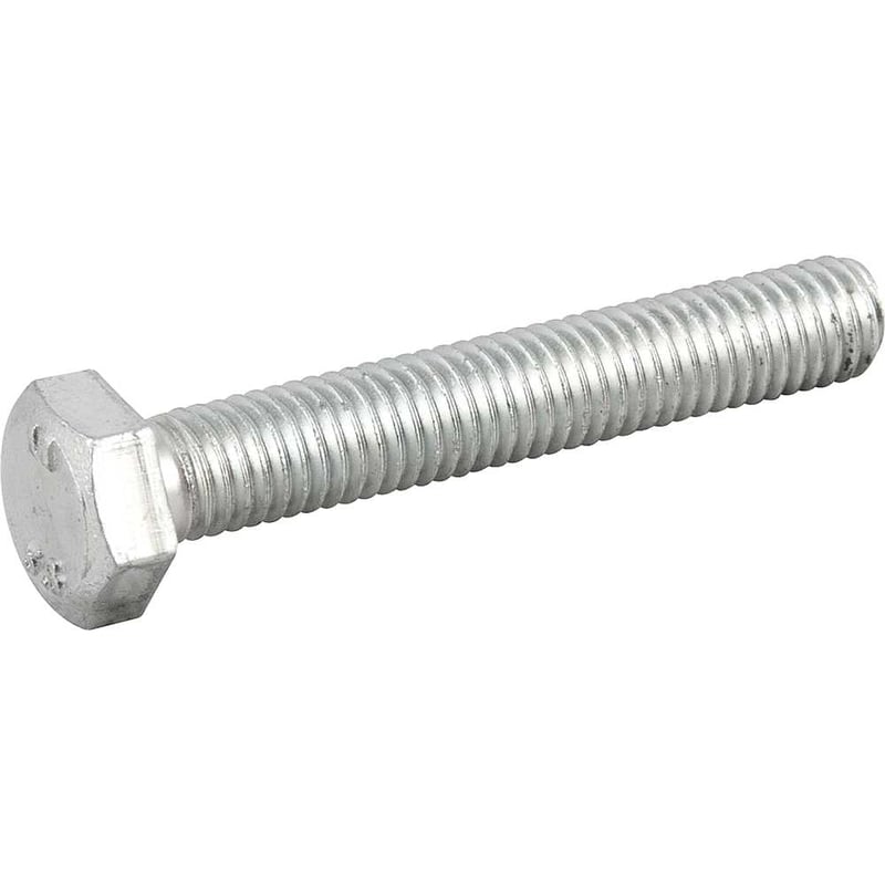 Parafuso sextavado zincado 8 mm x 50 mm, MA, rosca total