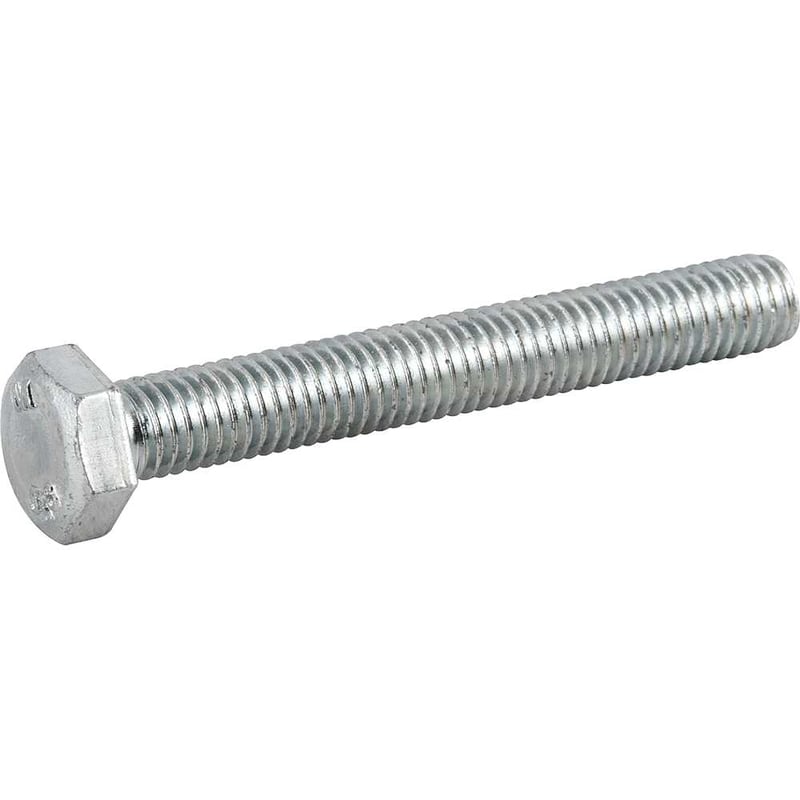 Parafuso sextavado zincado 8 mm x 60 mm, MA, rosca total