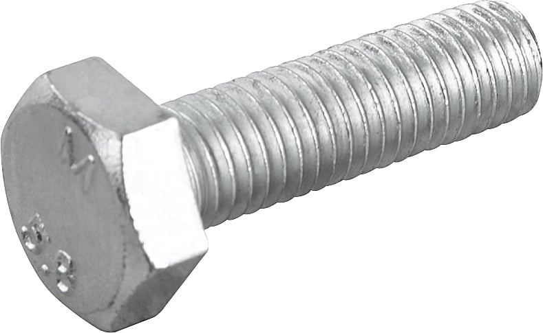 Parafuso sextavado zincado 10 mm x 35 mm, MA, rosca total