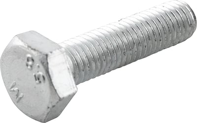 Parafuso sextavado zincado 10 mm x 40 mm, MA, rosca total